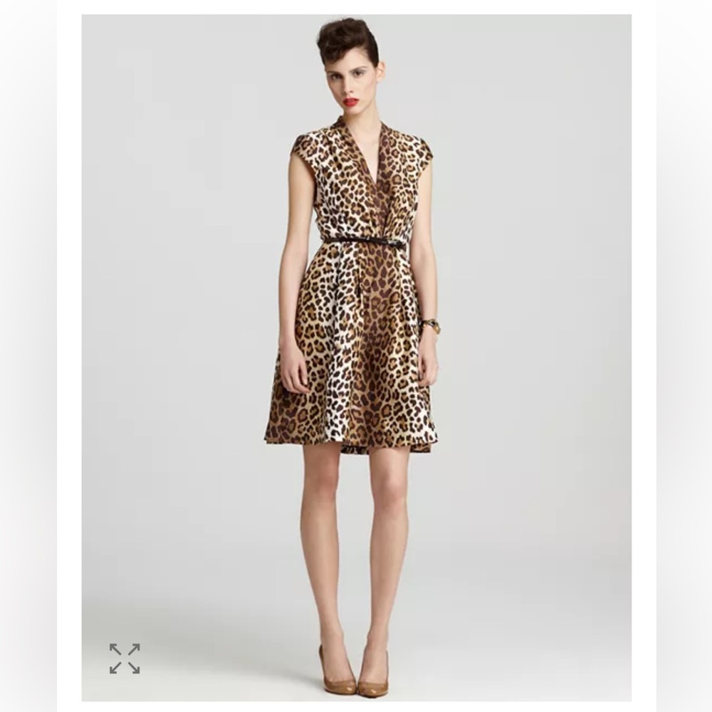KATE SPADE | “Roxanne” Leopard Print Silk Dress